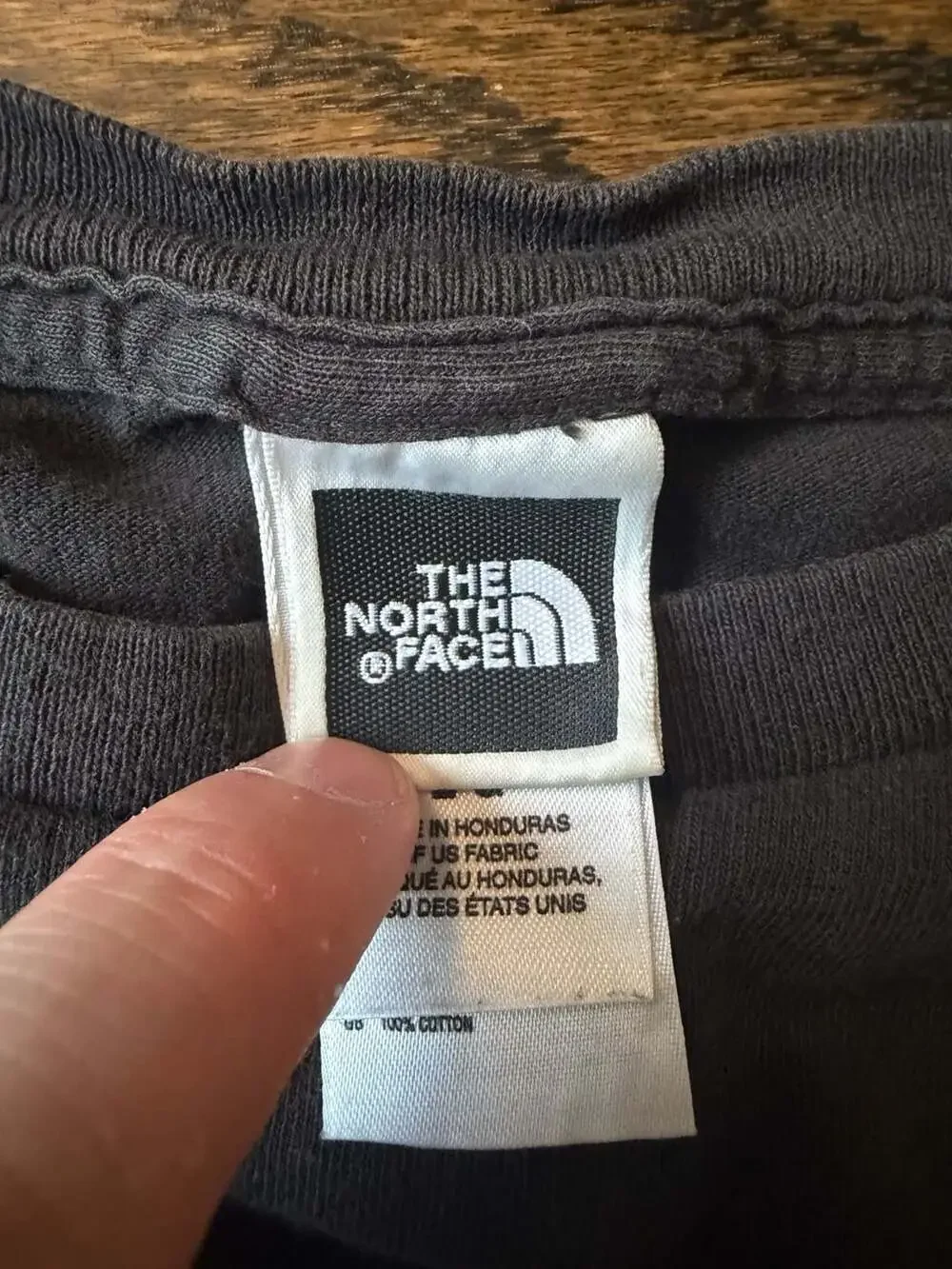 Vintage The North Face Long Sleeve T-Shirt Size L Black Retro Striped